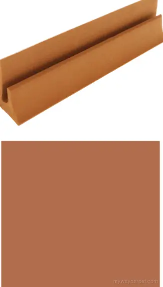 Roppe Impression Coordinating J-Channel & Colored Caulk stair accessories & coordinating components profile