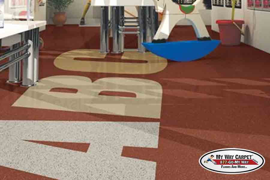 Mannington ColorSpec Rubber &mdash; Rubber tile for gyms, studios, institutional.