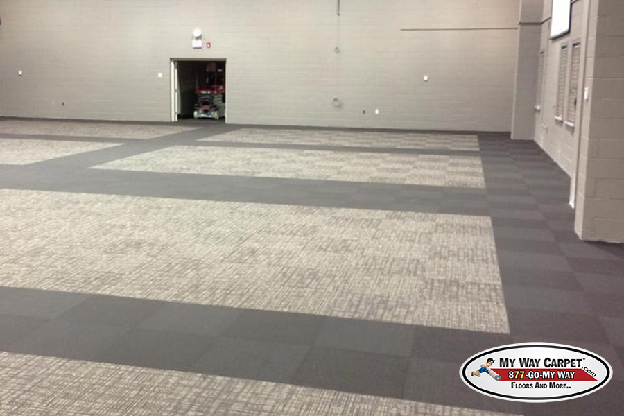 Evangel Church, Scotch Plains &mdash; carpet tile with borders