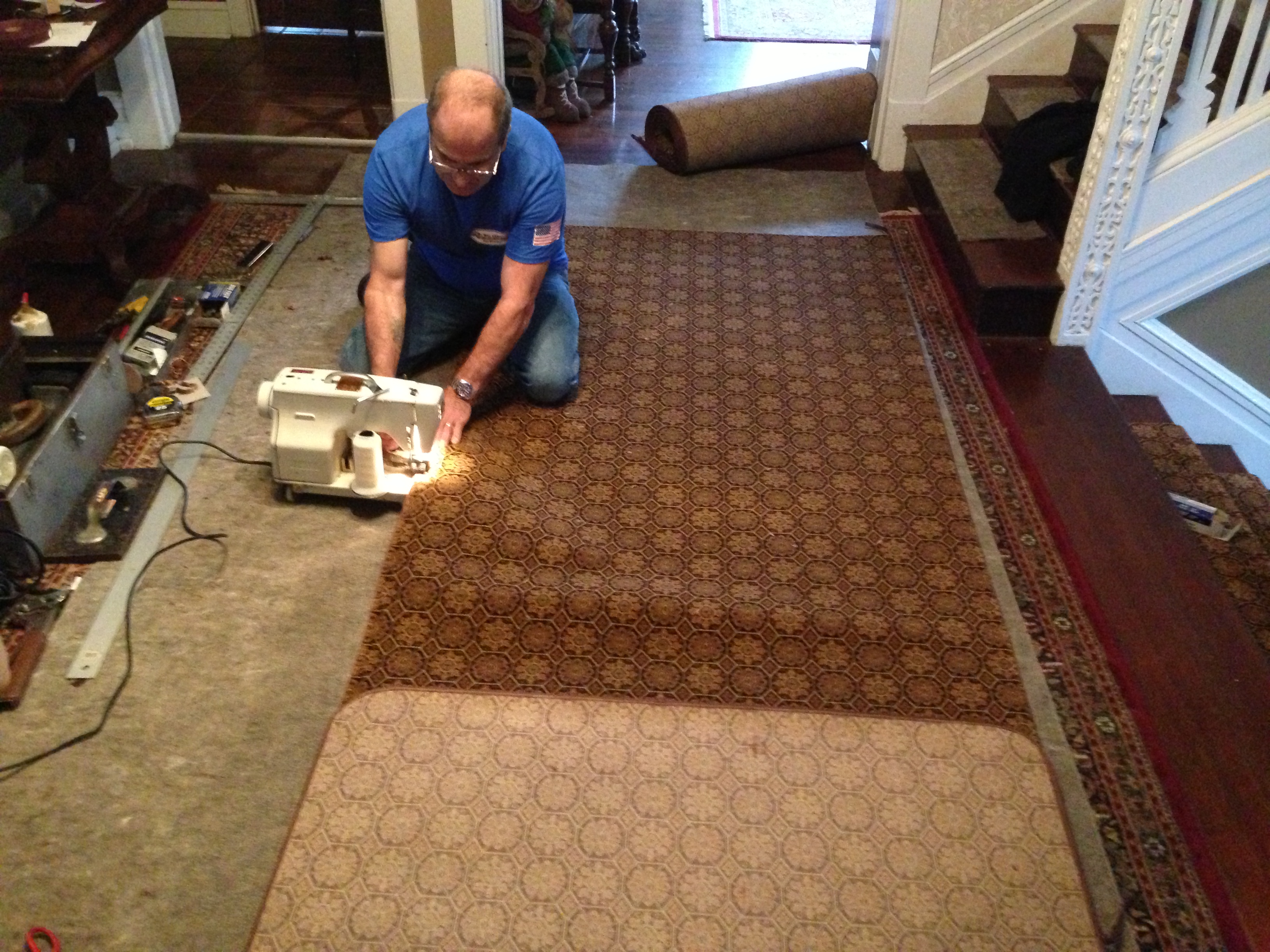 Custom area rug and runner in NJ - example 2